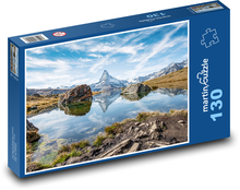 Švajčiarske Alpy - Matterhorn Puzzle 130 dielikov - 28,7 x 20 cm 