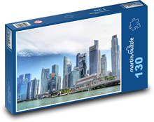 Singapur - rzeka Puzzle 130 elementów - 28,7x20 cm