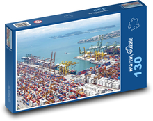 Port załadunku Puzzle 130 elementów - 28,7x20 cm