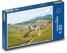 Francúzsko - vinárska dedina Puzzle 130 dielikov - 28,7 x 20 cm