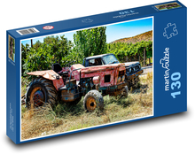 Wrak - ciągnik Puzzle 130 elementów - 28,7x20 cm