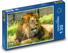 Lew - duży kot Puzzle 130 elementów - 28,7x20 cm