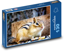 Veverička - hlodavec Puzzle 130 dielikov - 28,7 x 20 cm 