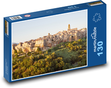 Západ slunce - Toskánsko, Itálie Puzzle 130 dílků - 28,7 x 20 cm