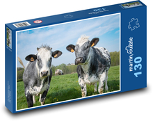 Krávy na pastvě Puzzle 130 dílků - 28,7 x 20 cm