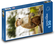 Opica - makak Puzzle 130 dielikov - 28,7 x 20 cm 