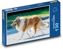 Long-haired collie Puzzle 130 pieces - 28.7 x 20 cm 