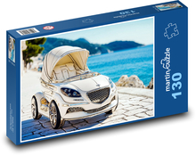 Baby stroller - car Puzzle 130 pieces - 28.7 x 20 cm