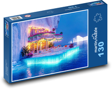 Světelná terasa z ledovce Puzzle 130 dílků - 28,7 x 20 cm