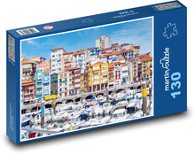 Miasto portowe Puzzle 130 elementów - 28,7x20 cm