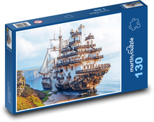 Plachetnice na moři Puzzle 130 - 28,7x20 cm
