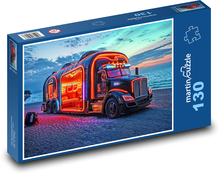 Plážové auto Puzzle 130 dielikov - 28,7 x 20 cm 