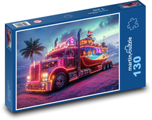 Farebné nákladné vozidlo Puzzle 130 dielikov - 28,7 x 20 cm