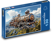 Vlak - lokomotiva Puzzle 130 dílků - 28,7 x 20 cm