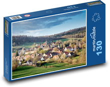 Město - klášter Puzzle 130 - 28,7x20 cm