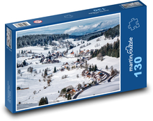 Zimná krajina Puzzle 130 dielikov - 28,7 x 20 cm 