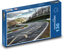 Závodní dráha Puzzle 130 dílků - 28,7 x 20 cm