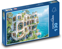 Willa na skale Puzzle 130 elementów - 28,7x20 cm