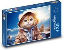 Matrosenkatze Puzzle 130 Teile - 28,7x20 cm