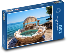 Muszle - Plaża Puzzle 130 elementów - 28,7x20 cm