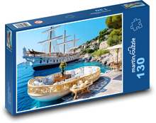 Loď - gauč Puzzle 130 dielikov - 28,7 x 20 cm