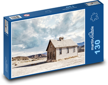 Poušť - budova Puzzle 130 dílků - 28,7 x 20 cm