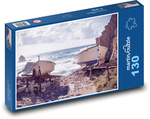 Ocean - statki Puzzle 130 elementów - 28,7x20 cm