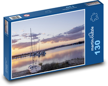 Statki - Zmierzch Puzzle 130 elementów - 28,7x20 cm