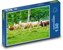Cows - herd Puzzle 130 pieces - 28.7 x 20 cm 