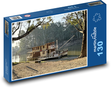 Parowiec rzeczny Puzzle 130 elementów - 28,7x20 cm