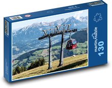 Cable Car - Alps Puzzle 130 pieces - 28.7 x 20 cm 
