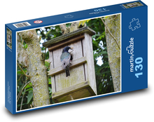 Vtáčia búdka - vták Puzzle 130 dielikov - 28,7 x 20 cm 