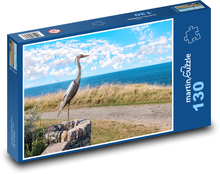 Heron - statue Puzzle 130 pieces - 28.7 x 20 cm 