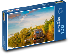 Jazerná chata Puzzle 130 dielikov - 28,7 x 20 cm