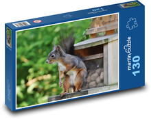 Veverička - hlodavec Puzzle 130 dielikov - 28,7 x 20 cm 