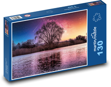 Rieka - hviezdna obloha Puzzle 130 dielikov - 28,7 x 20 cm 