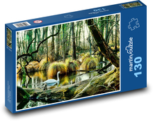 Příroda - labuť Puzzle 130 dílků - 28,7 x 20 cm