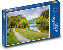 Rzeka Ren - Niemcy Puzzle 130 elementów - 28,7x20 cm