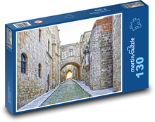 Rhodos - ulice rytířů Puzzle 130 dílků - 28,7 x 20 cm