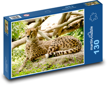 Gepard - Afryka Puzzle 130 elementów - 28,7x20 cm