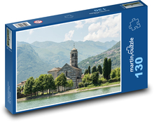 Lake Como - Church Puzzle 130 pieces - 28.7 x 20 cm 