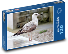 Vták - čajka Puzzle 130 dielikov - 28,7 x 20 cm 