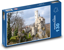 Lichtenštejnský hrad - Německo Puzzle 130 dílků - 28,7 x 20 cm