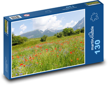 Horská louka Puzzle 130 dílků - 28,7 x 20 cm