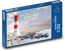 Wybrzeże - latarnia morska Puzzle 130 elementów - 28,7x20 cm