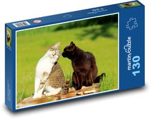 Mačky Puzzle 130 dielikov - 28,7 x 20 cm 