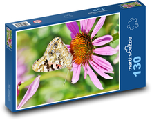 Butterfly on a flower Puzzle 130 pieces - 28.7 x 20 cm 