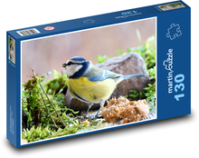 Sýkora modřinka - pták Puzzle 130 dílků - 28,7 x 20 cm