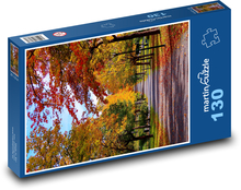 Park - podzim Puzzle 130 dílků - 28,7 x 20 cm