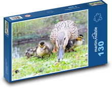 Waterfowl - ducklings Puzzle 130 pieces - 28.7 x 20 cm 